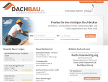 Tablet Screenshot of dachbau.biz